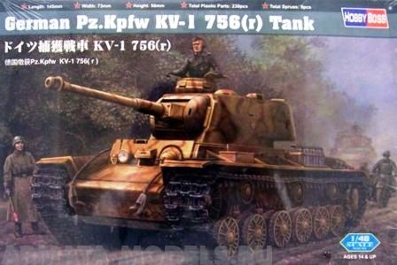 84818 Танк German Pz.Kpfw KV-1 756( r ) tank Hobby Boss