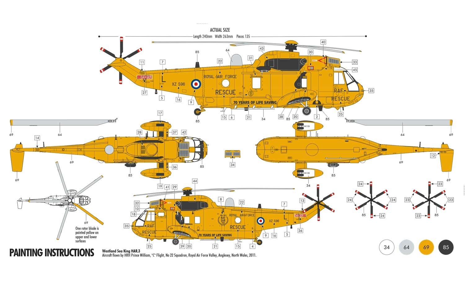 A55307A Подарочный набор Westland Sea King HAR.3 Airfix