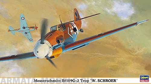 09853 Самолет: BF109G-2 TROP Hasegawa
