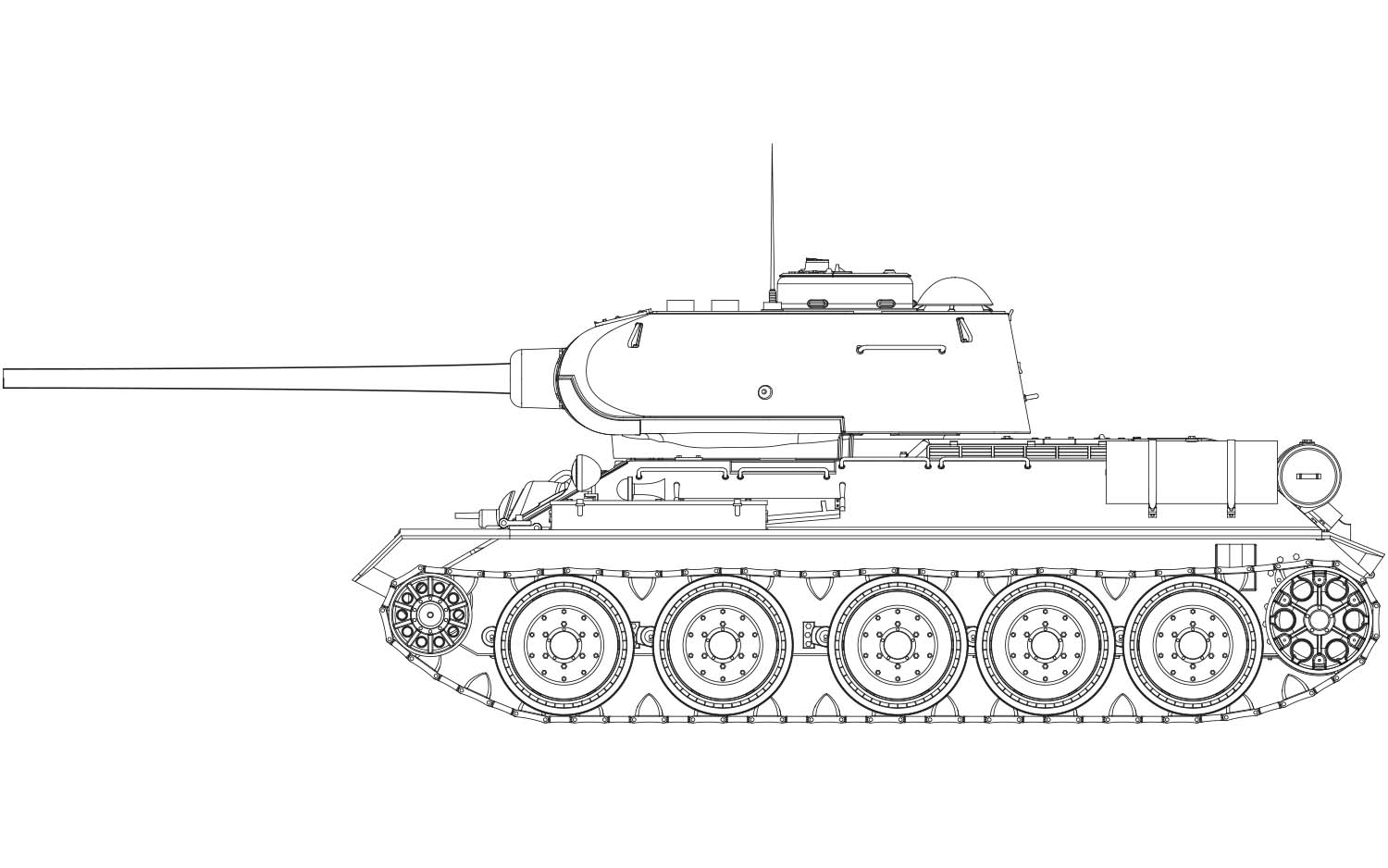 A1361 Сборная модель танка T34-85 112 Factory Production Airfix