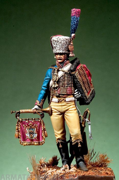 54-160PEGASO Chasseur Trumpeter of the Imperial Guard, France 1806-15 Pegaso Models