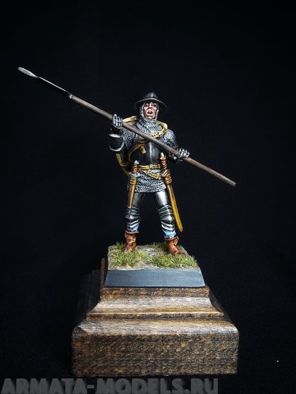 207ТБ ВИМ, пеший генуэзец с мечом, 54 мм Три Богатыря
