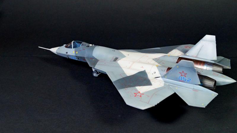 72041 ПАК-ФА Т-50 Истребитель ВКС России 5-го поколения (без смолы) ARK model