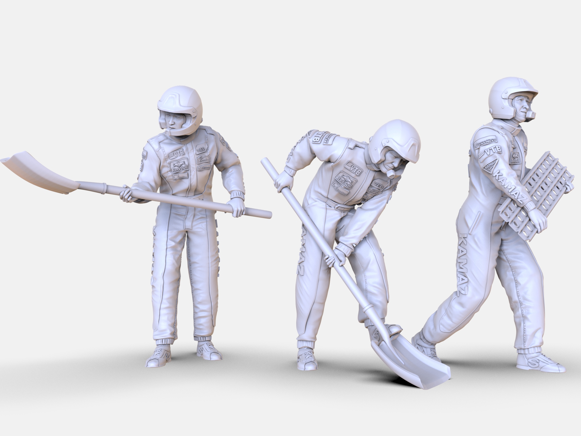 AM35626 Пилот КАМАЗ Мастер с лопатой 2 Arma Models