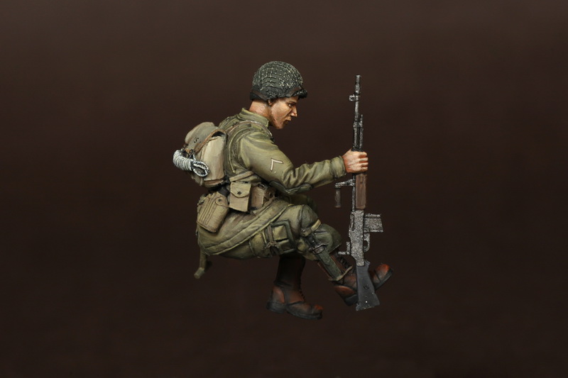 35120SOGA U.S. Army Airborne BAR Gunner for jeep. Normandy, 1944. SOGA Miniatures