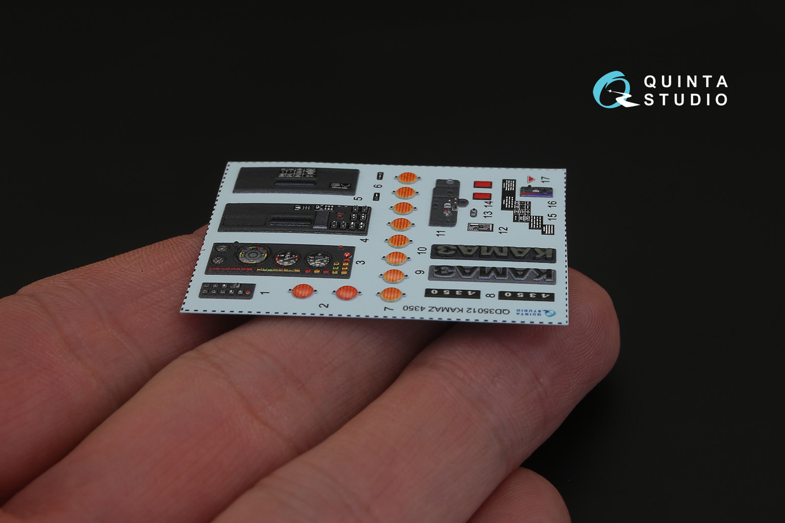 QD35012 3D Декаль интерьера кабины для семейства 4350 Мустанг