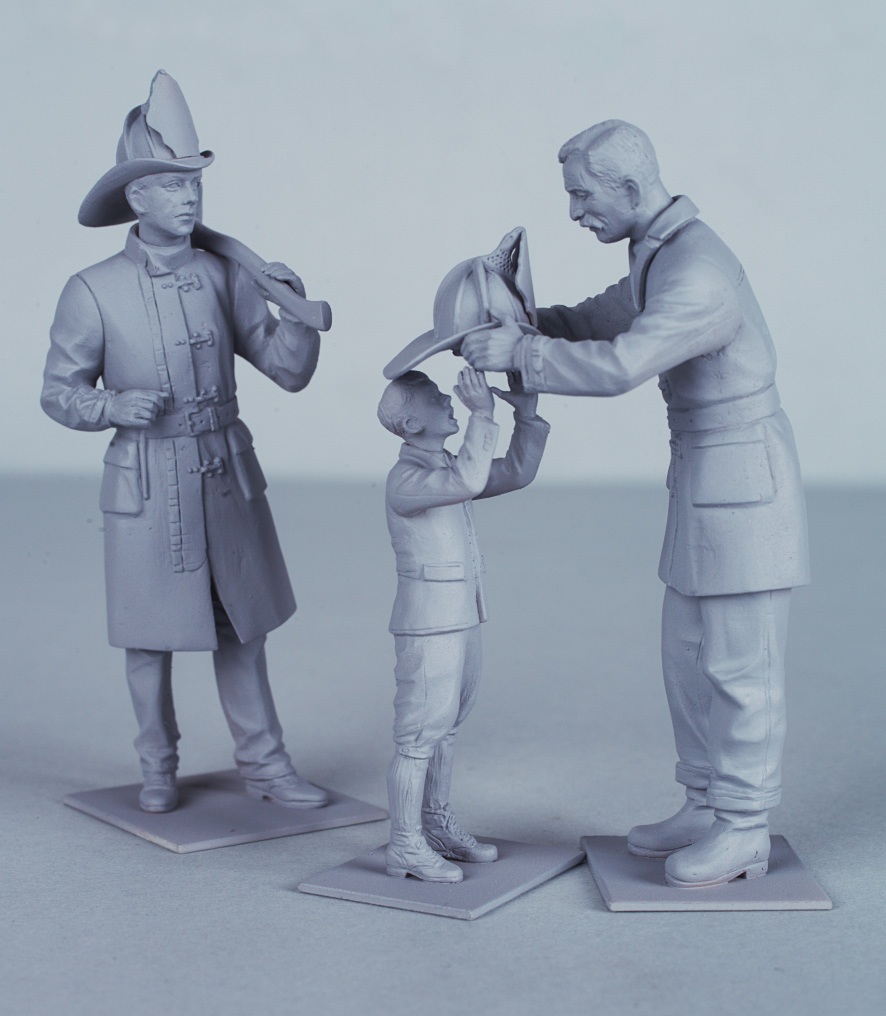 24005 Фигуры, Американские пожарные (1910-е г.г.) ICM