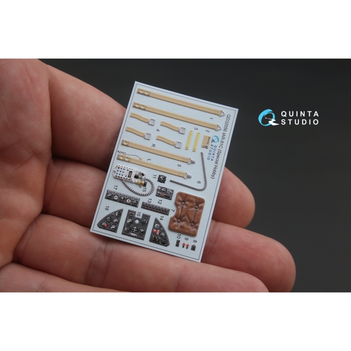 QD32056 3D Декаль интерьера кабины IAR - 81C (для модели Special Hobby)