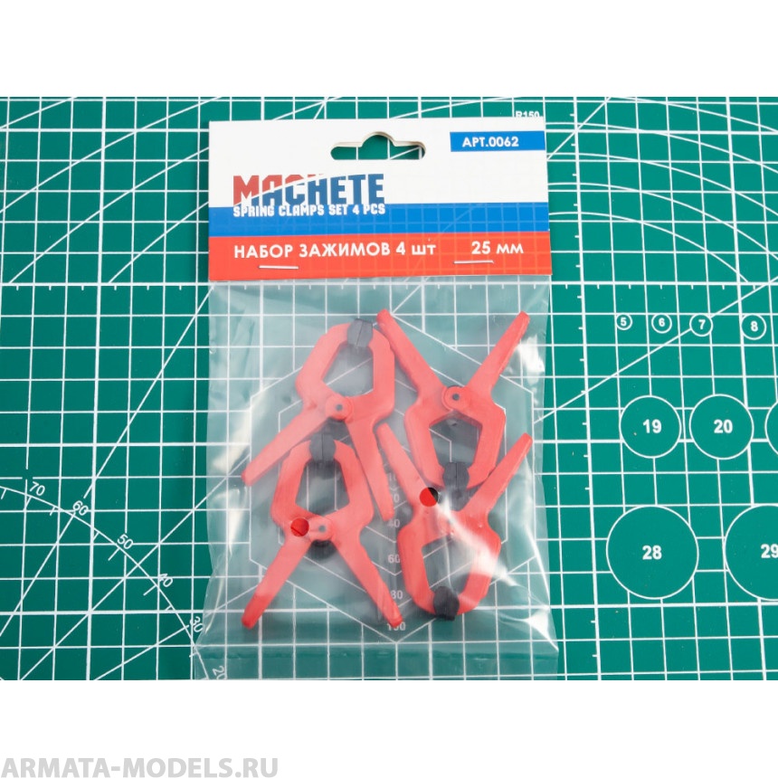 0062MCH Набор зажимов 4 шт 25 мм