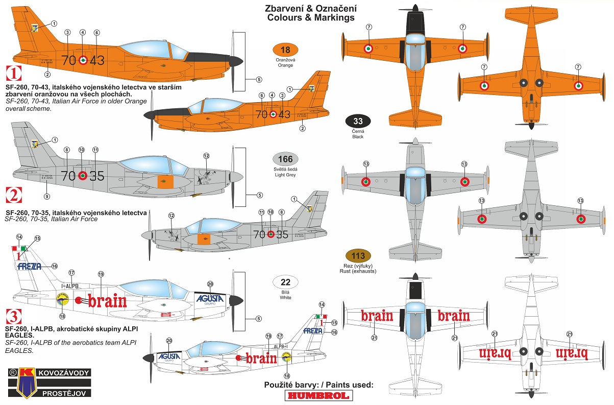 KPM4817 SF-260EA KP Models