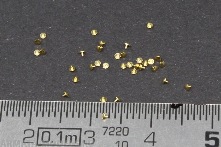 TE037 Turned Metal Bolts Pattern 3 (M0.4X0.6) (50 pcs) (For All)