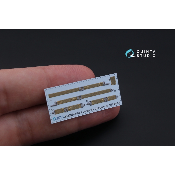 QD32054 3D Декаль интерьера кабины F4U-4 (для модели Trumpeter)