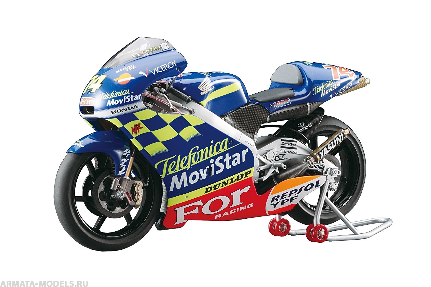 21502 Мотоцикл: 2001 HONDA NSR250 TEAM TELEFONICA MOVISTAR HONDA Hasegawa