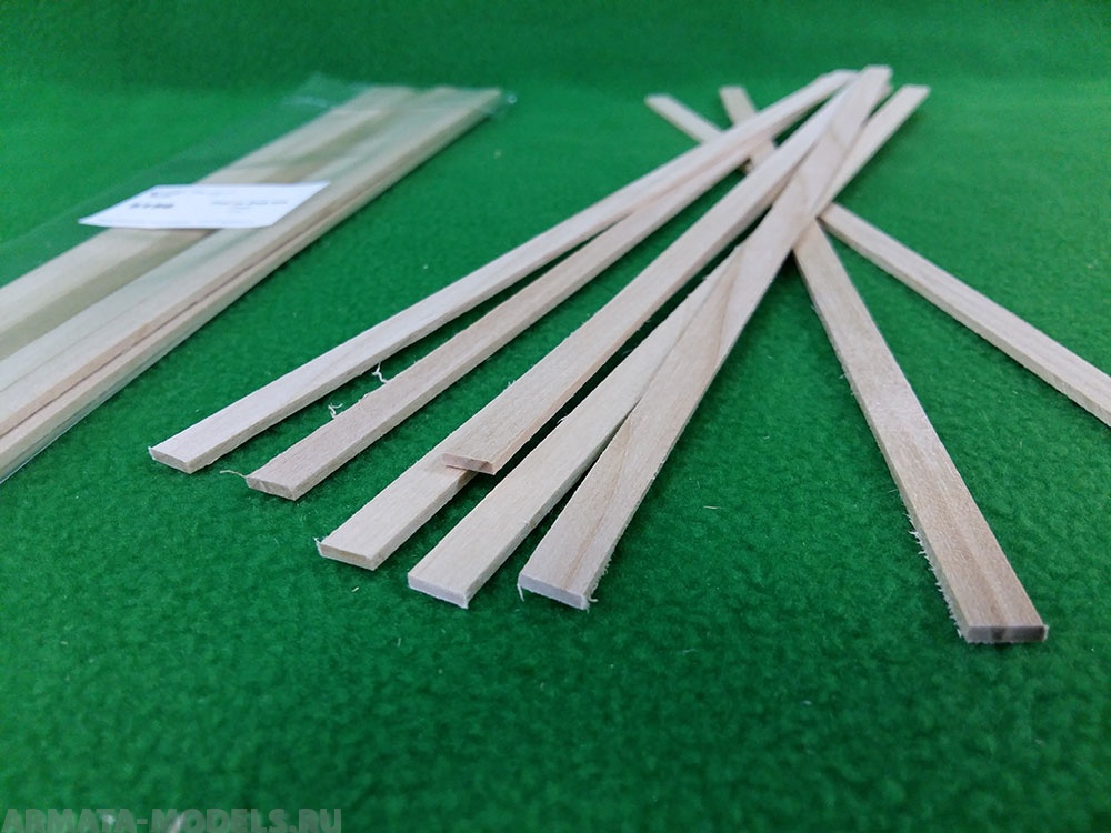 5156SV рейки 2х8 мм - длина 300 мм - липа - 8 шт