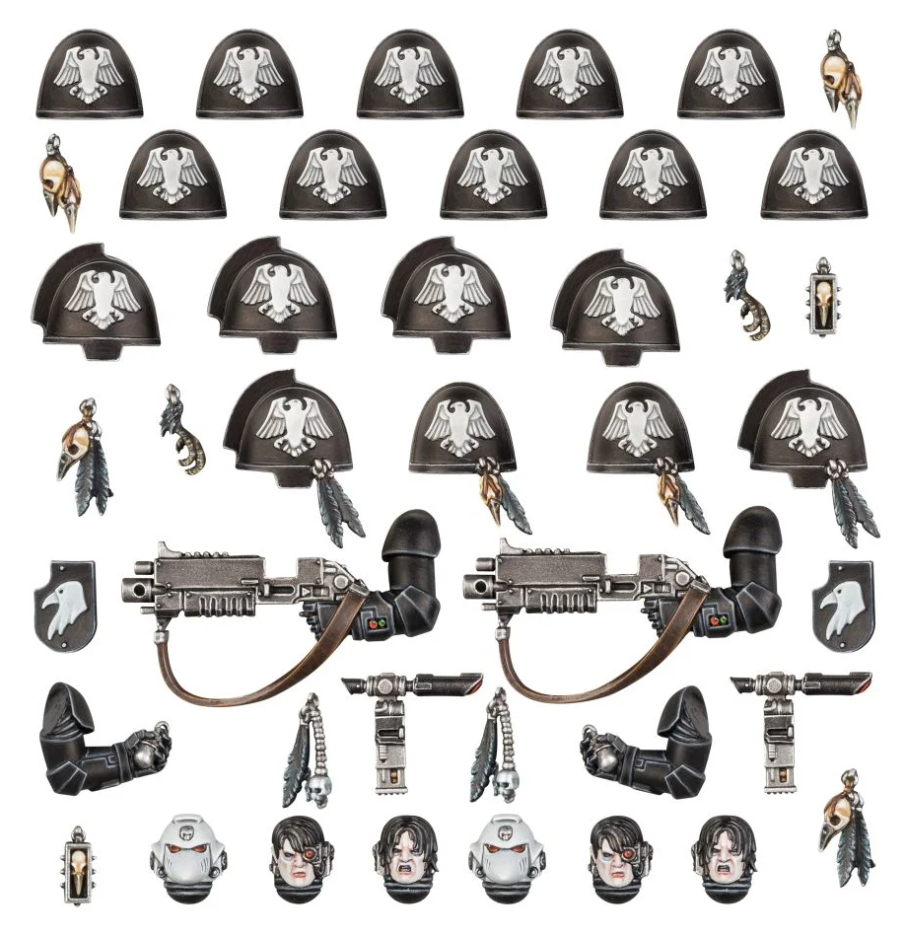 55-13GW Набор улучшений для Примарисов Гвардии Ворона (Raven Guard Primaris Upgrades and Transfers)