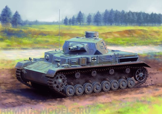 6816Д 1/35 Танк Pz.Kpfw.IV Ausf.A mit Zusatzpanzer Dragon