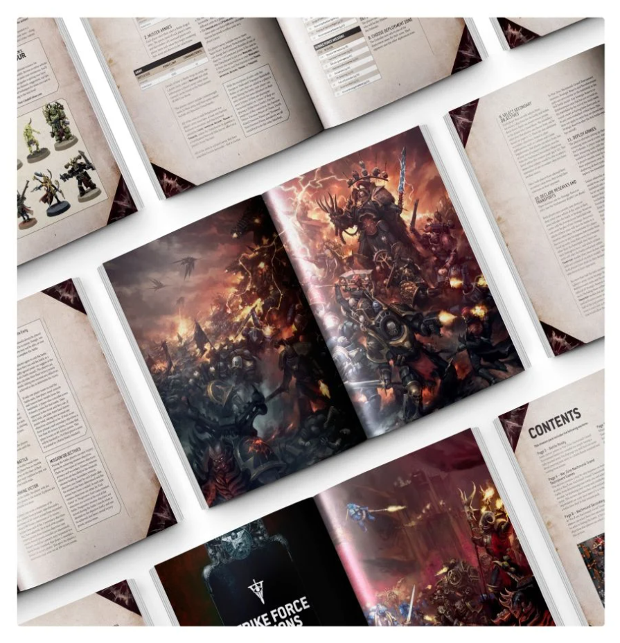 40-58GW Книга Вархаммер 40000: Одобренная Глава. Большой Турнир 2022. Зона Нахмунд(Chapter Approved: War Zone Nachmund Grand Tournament Mission Pack and Munitorum Field Manual 2022)