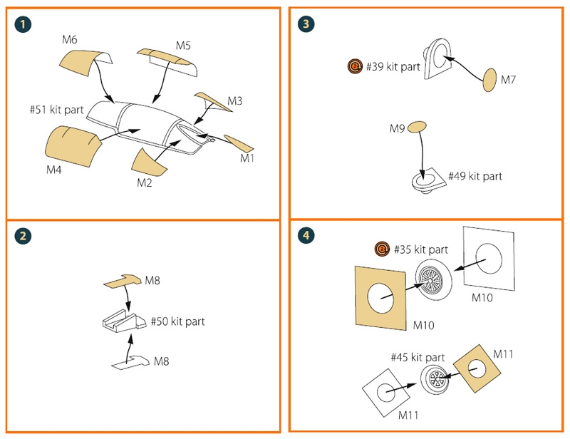CPA72032 Маски для F-104G Lockheed, Starfighter (Revell)