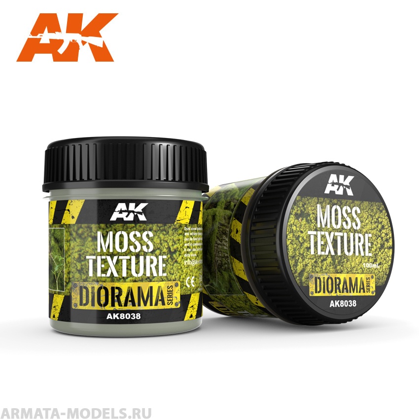 AK8038 Акриловая смесь для имитациии мха MOSS TEXTURE - 100ml (Foam)
