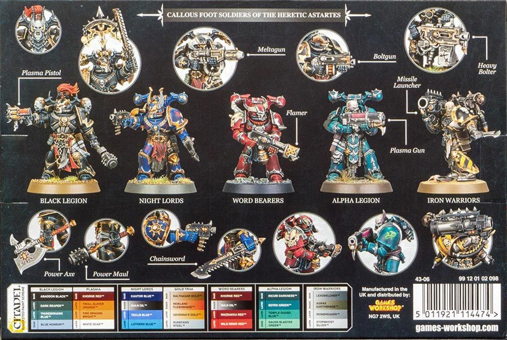 43-06GW Набор Космодесант Хаоса (2019) (Chaos Space Marines)