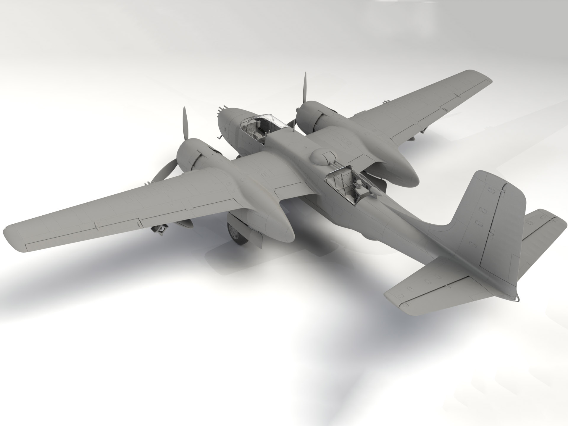48281 B-26B-50 Инвейдер, Американский бомбардировщик ICM