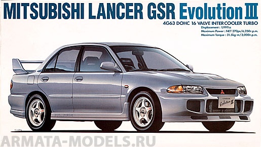 24017 Автомобиль Lancer GSR Evolution III Hasegawa