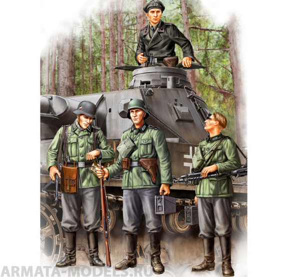 84413 Немецкая пехота German Infantry Set Vol.1 (Early) (HobbyBoss) 1/35 Hobby Boss