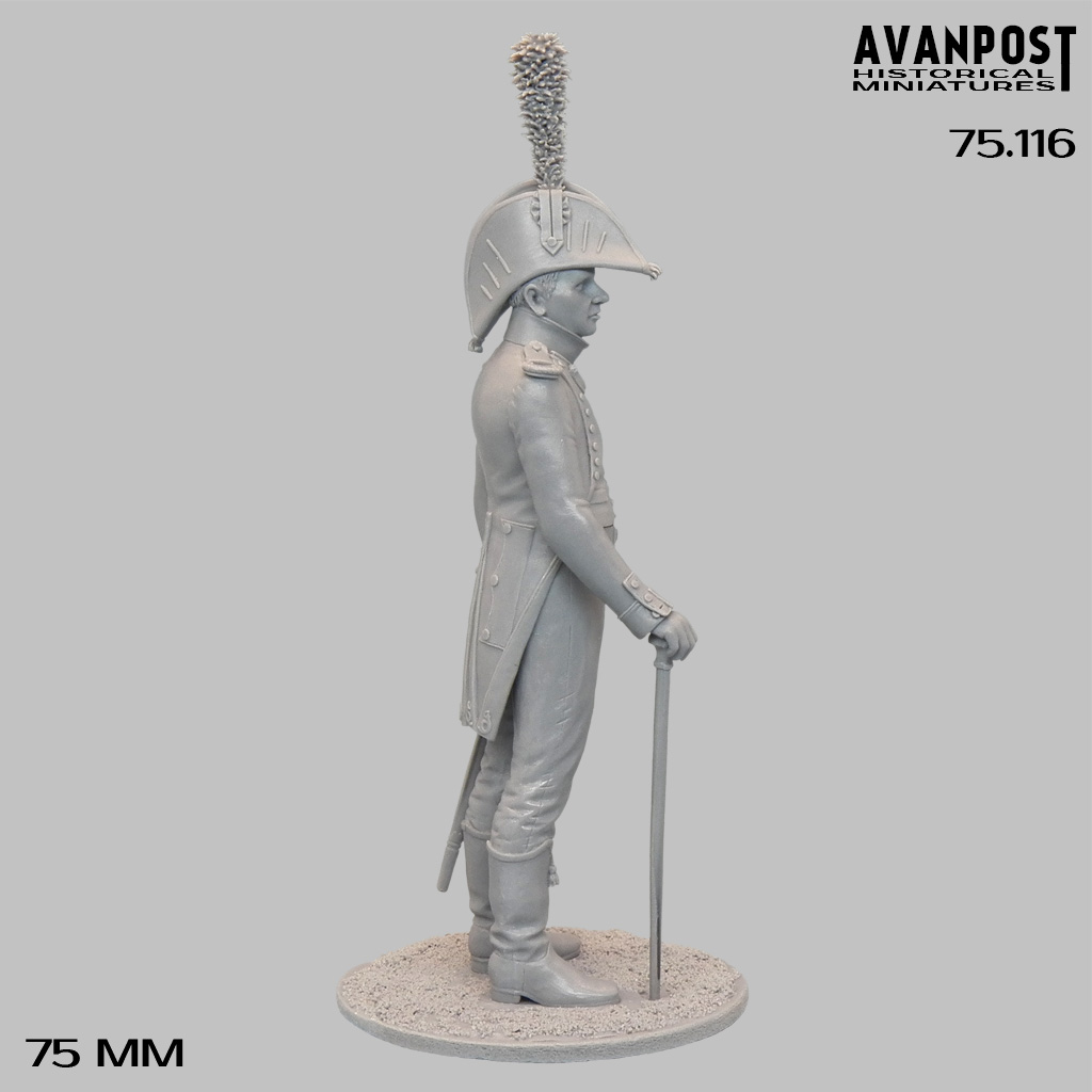 75.116АП Офицер французской лёгкой пехоты, 1812 Аванпост