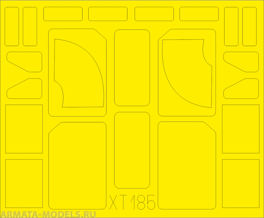 XT185 Маска для окрашивания для модели M 1070 Truck Tractor  For Hobby-Boss kit