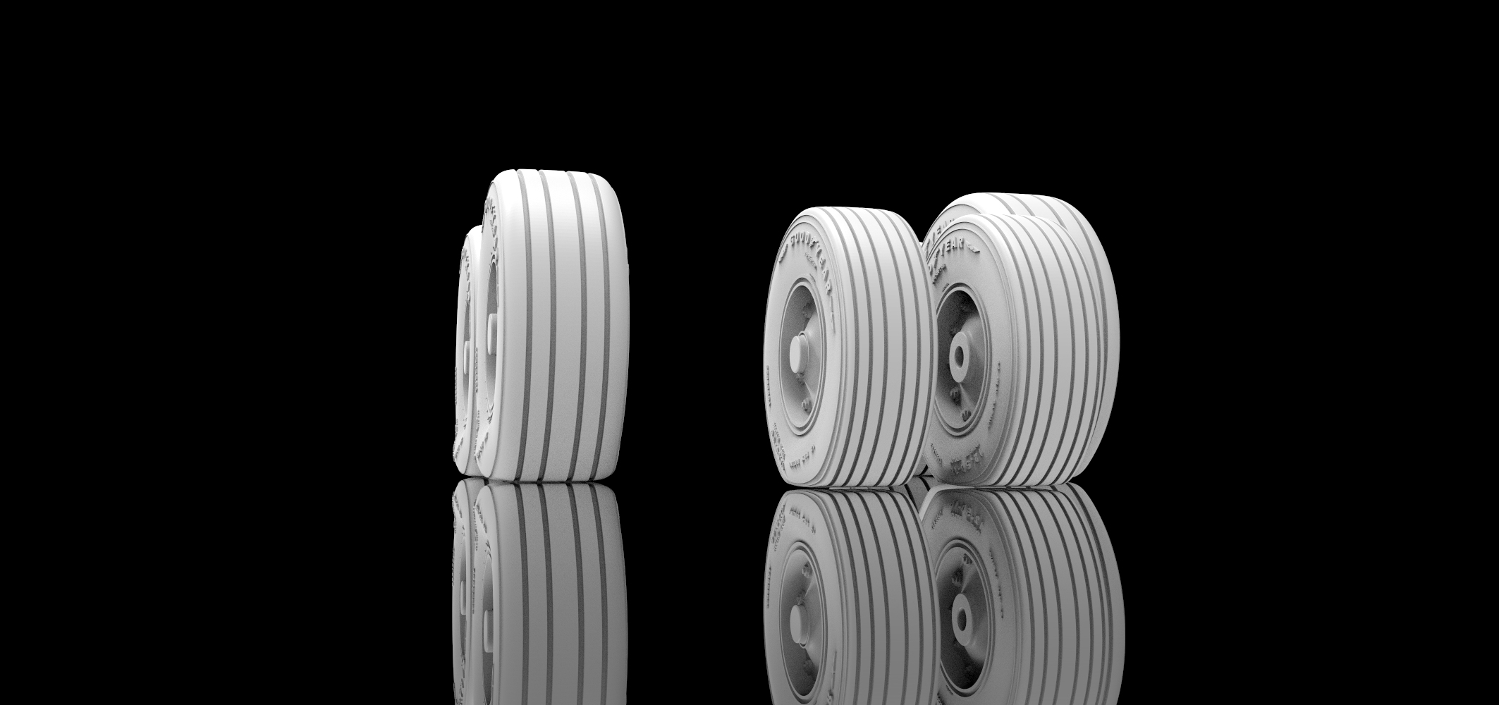 AM7291 Высокодетализированные колеса для C-130H под нагрузкой