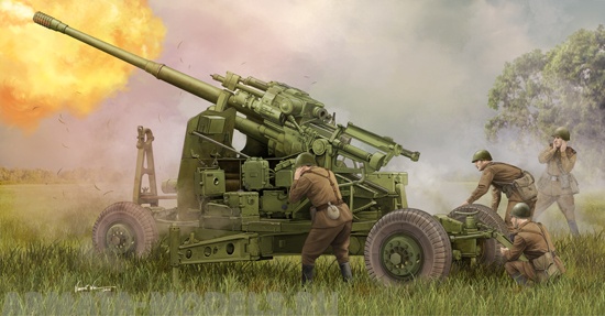 02349 Пушка зенитная советская КС-19М2 100мм. Trumpeter