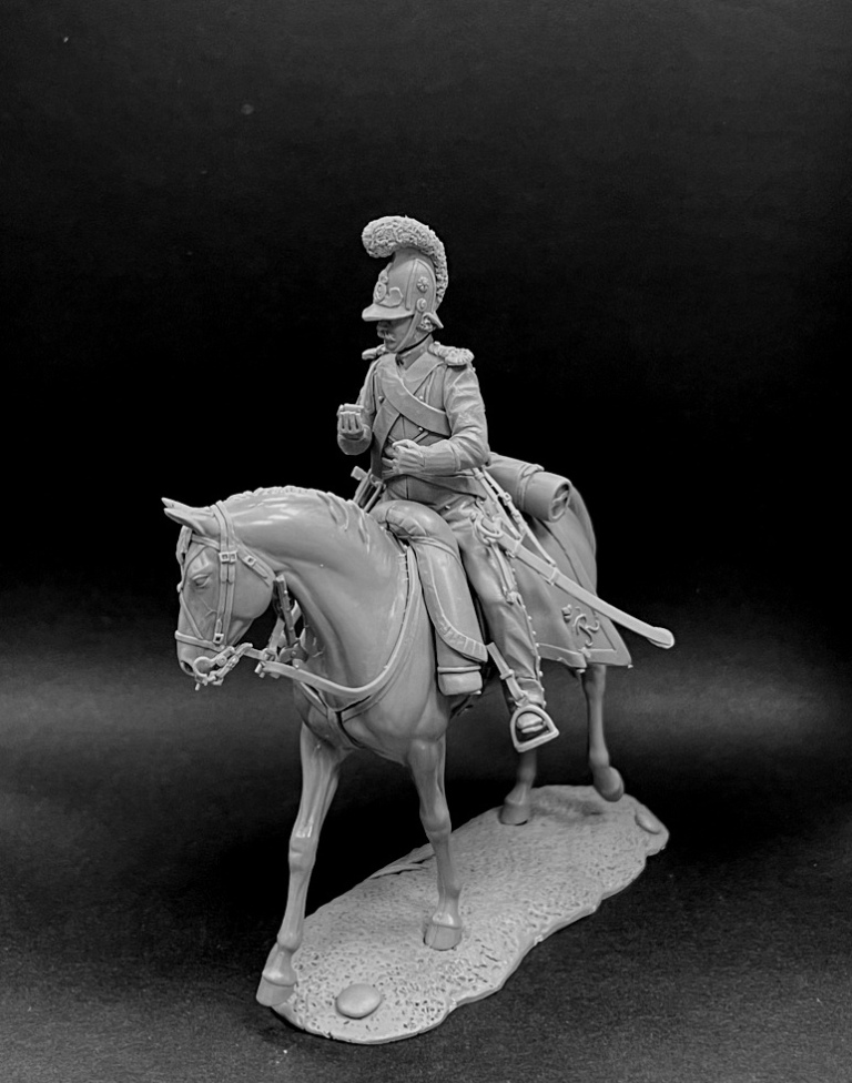CHM-54315(M). Вюртембергский конный егерь, 1811-12 гг. Материал - белый металл. Chronos Miniatures