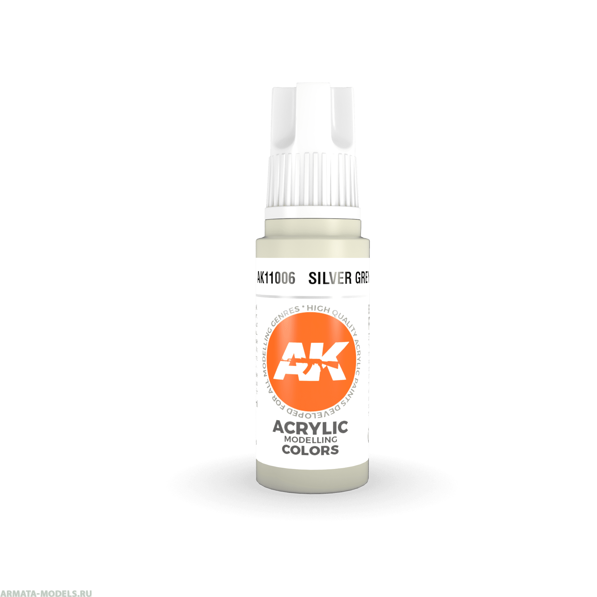 AK11006 Краска акриловая Silver Grey 17ml