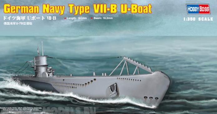 83504 Подводная лодка German Navy Type VII-B U-Boat Hobby Boss
