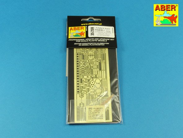 ABR-35-259  Дополнения для  Sd.Kfz.18  Pz.Kpfw.VI Ausf.E Tiger I (s.PzAbt. 501 in Tunisia) для Rye Field model 1/35