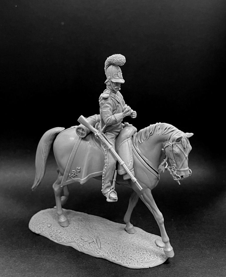CHM-54315(M). Вюртембергский конный егерь, 1811-12 гг. Материал - белый металл. Chronos Miniatures