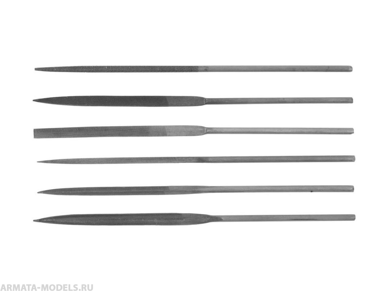 Набор DEXX: Надфили, улучшенная инструментальная сталь У10, 6шт