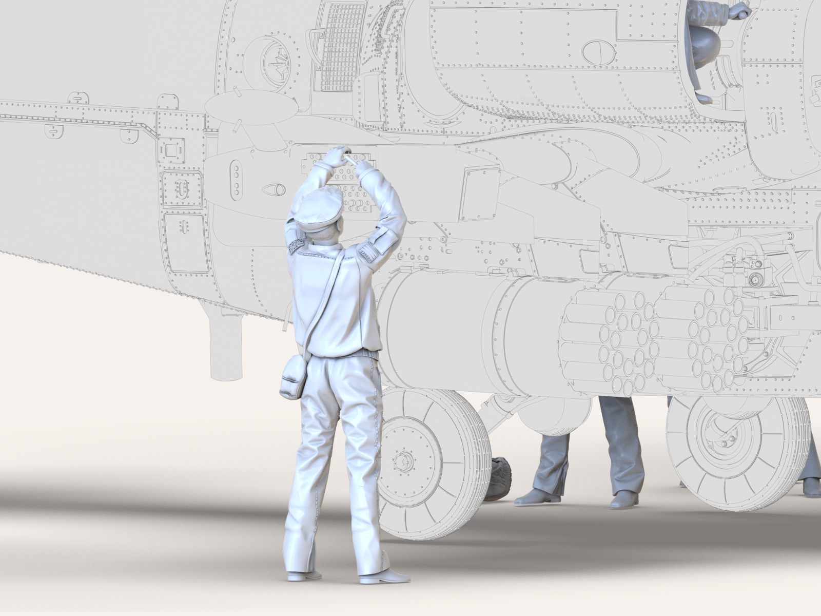 AM48225 Техник «Замена ловушек» 1 фигура (Не для свободной продажи)