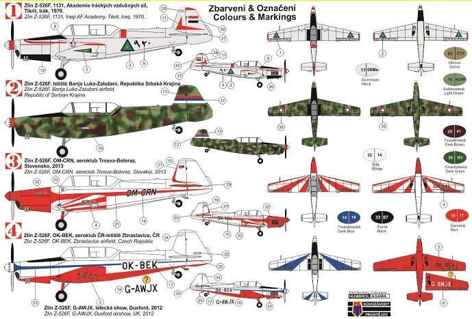 KPM0155 Zlin Z-526F Trener KP Models