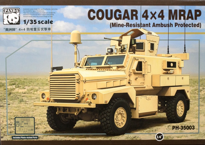 PH35003 COUGAR 4X4 MRAP (Mine-Resistant Ambush Protected) 1/35
