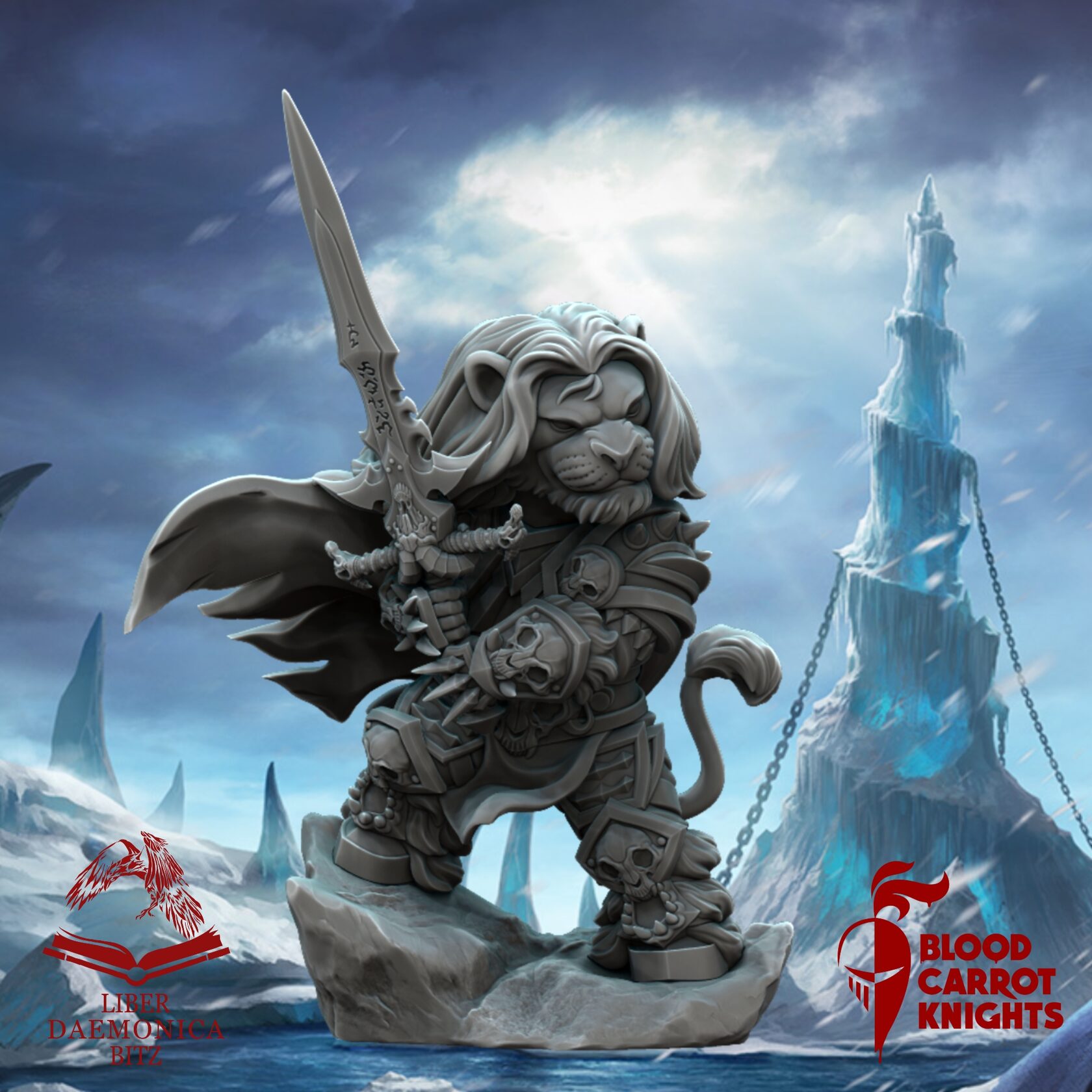 BCK-FC-015 Артас | Коллекционная миниатюра 70 мм Blood Carrot Knights