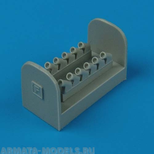 QB72240  Spitfire Mk.XIV Exhaust  Round kit for Fujimi 1/72