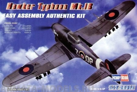 80232 Самолет Hawker Typhoon Mk.IB Hobby Boss