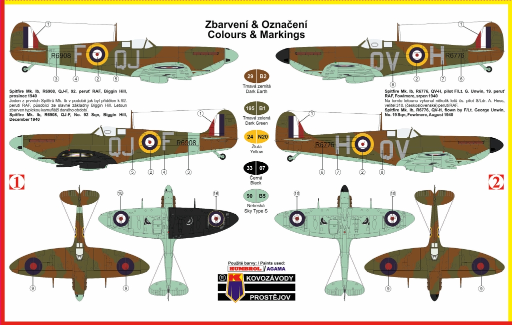 KPM0055 Spitfire Mk.lb KP Models