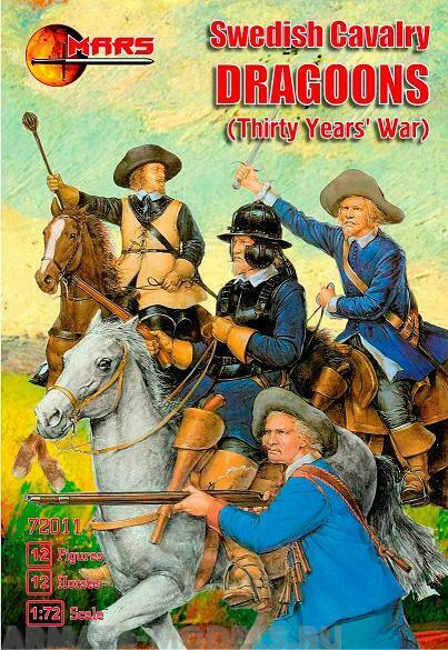72011MR Фигуры Swedish Cavalry Dragoons 1/72 Mars Mars