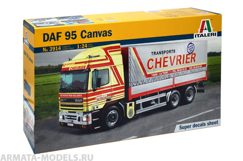 3914ИТ ГРУЗОВИК DAF 95 CANVAS TRUCK Italeri
