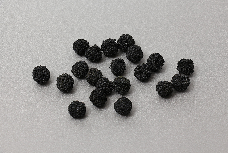 030shk002 Шарики ППУ черные. 20шт. 15-20мм.