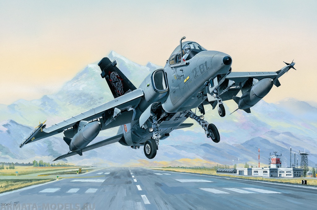 81741 Самолет AMX Ground Attack Aircraft Hobby Boss