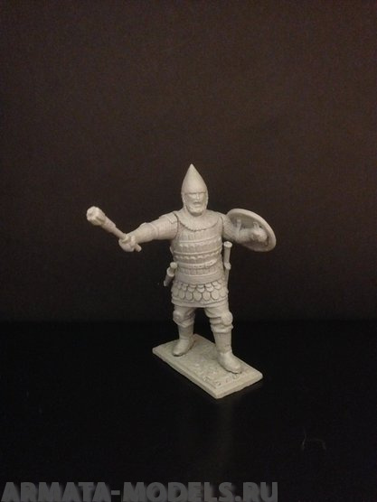 406ТБ Пеший русский дружинник с шестопером Три Богатыря