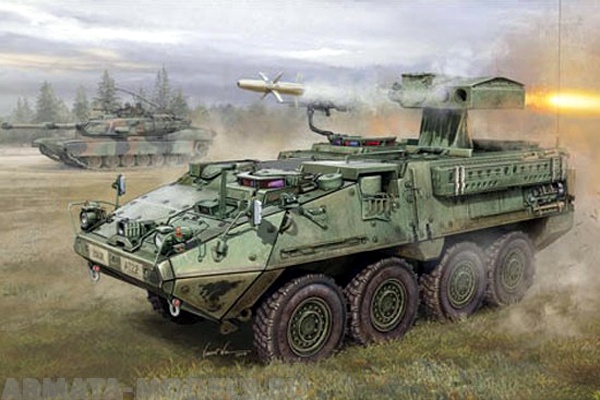 00399 БТР М1134 Страйкер (ATGM) Trumpeter